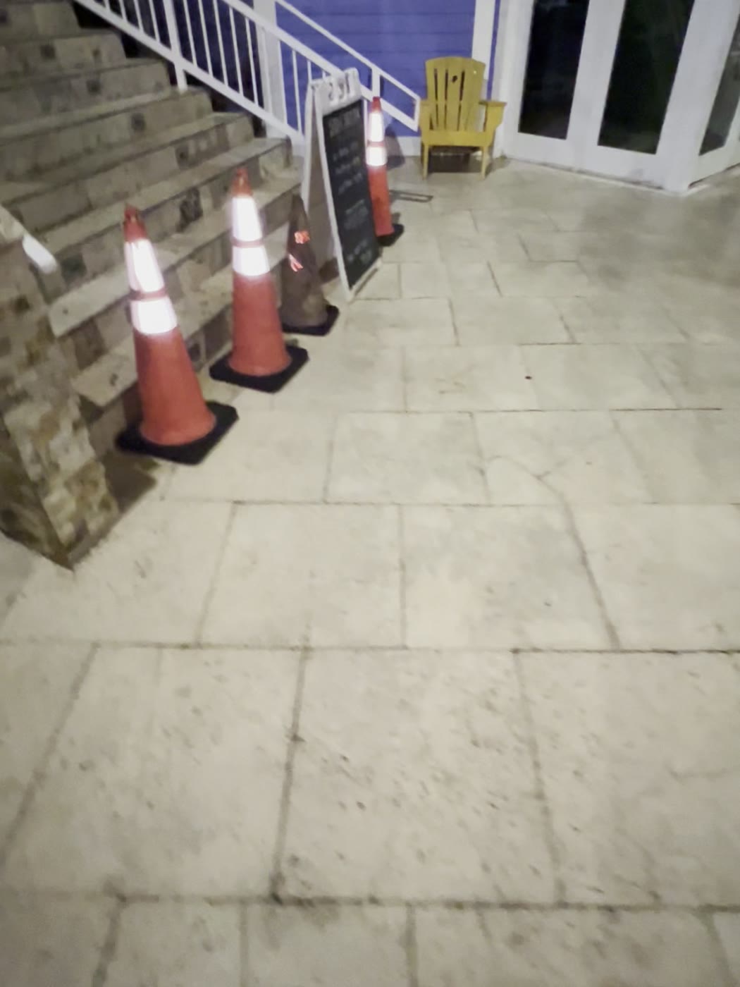 Stair landing & walkway — after, cleaned by Cayman Clean & Blast, Grand Cayman